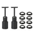 MECCANIXITY E14 Socket Ring Removal Tool T Type with Lamp Shade Socket Rings for Medium Base, Light Replacing Accessories, Black Pack of 10...