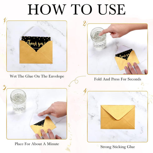 Yahenda 200 Count Mini Gift Card Envelopes Bulk Wedding Pocket Small Paper Envelopes Gift Card Sleeves Greeting Business Card Envelopes Tiny Envel...