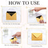 Yahenda 200 Count Mini Gift Card Envelopes Bulk Wedding Pocket Small Paper Envelopes Gift Card Sleeves Greeting Business Card Envelopes Tiny Envel...