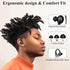 Bluetooth 5.2 Headset, Single Ear Earpiece Earphone with Mic, Hook, Noise Cancelling Headset for Business, Trucker, Driver, Wireless Bone Conducti...