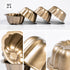 Mini Budtcake Pan, Air Fryer Cake Pan Egg Mold 4 Inch Nonstick Fluted Lava Cake Pans Mini Chocoflan Mold Flan Mold Individual Baking Cups Pumpkin ...
