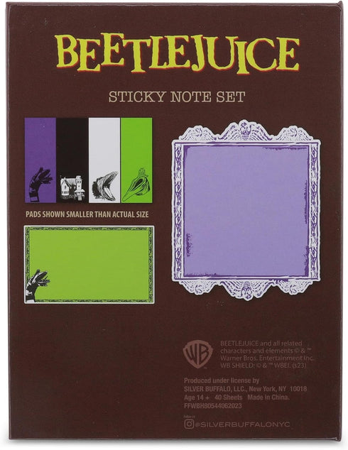 Beetlejuice Handbook for The Recently Deceased Handbook Sticky Note and Tab Box Set | Notepad Stationery Paper, School and Office Supplies...