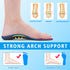 Arch Support Flat Feet Insoles - Orthotic Shoe Inserts, 3cm, Red, Unisex...