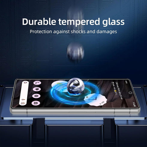 NEW'C [3 Pack Designed for Google Pixel 7a Screen Protector Tempered Glass, Bubble Free, Ultra Resistant......