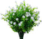 Artificial Plants Flowers Grass Shrubs 8 Pack No Fade Faux Plastic Flowers Outdoor for Vases Farmhouse Garden Porch Patio Office Indoor Wedding De...