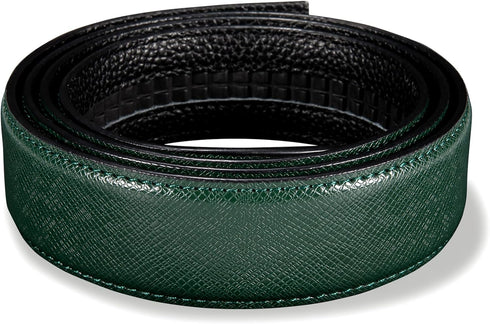Barry.Wang Mens Belt Ratchet Buckle Strap Only Genuine Leather Slide Belts Automatic Buckles Replacement Wedding Casual...