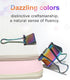 10 Pcs Rainbow Paper Clamps,Medium Binder Clips, 1 Inch Length for Office Use, Organize Files and Folders...