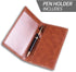 Leather Checkbook Cover for Men Women RFID Blocking by GNEGNI...