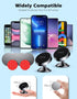 2 Pack Magnetic Phone Holder, Super Magnetic Car Phone Holder, 360 Degree Rotating Dashboard Phone Holder, Compatible with All Smartphones, Must b...