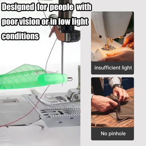 Fish Mouth Sewing Machine Needle Threader, 2024 New Automatic Sewing Needle Threader, Fish Type Needle Threader, Quick Sewing Machine Loop Easy Se...