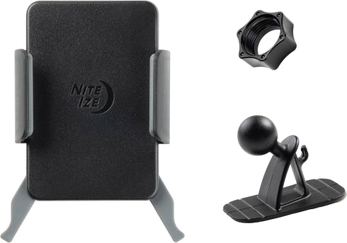 Nite Ize Squeeze Universal Dash Mount - Phone Holder & Mount for Car Dashboard - Cell Phone Accessories with Universal Design - Black......