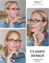 Eyekepper 4 Pairs Reading Glasses for Women Reading Striped Pattern Stylish Reading Eyeglasses...