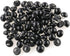 Tegg Pearl Button 50PCS 10mm Black Bead Shirt Half Ball Dome Caps Wire Loop Buttons for Crafts, Clothes, Wedding Dress, Scarpbooking and DIY Proje...