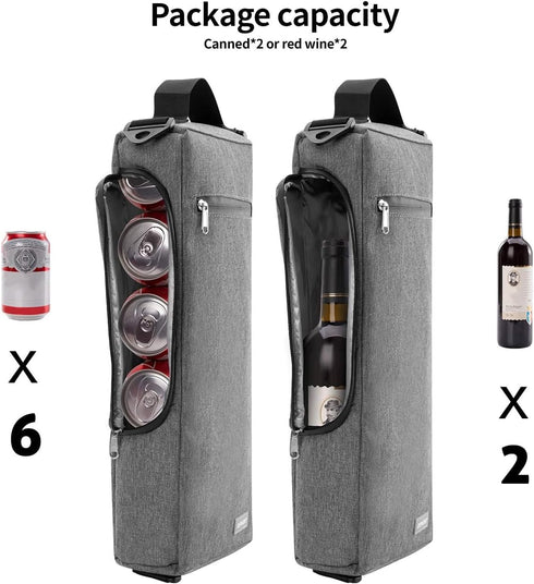 Beer Sleeve for Golf Bag - Cooler Sleeve Leakproof Beer Sling for Cans Insulated Golf Beverages Storage Bag Fits in Most Golf Bags Styles...