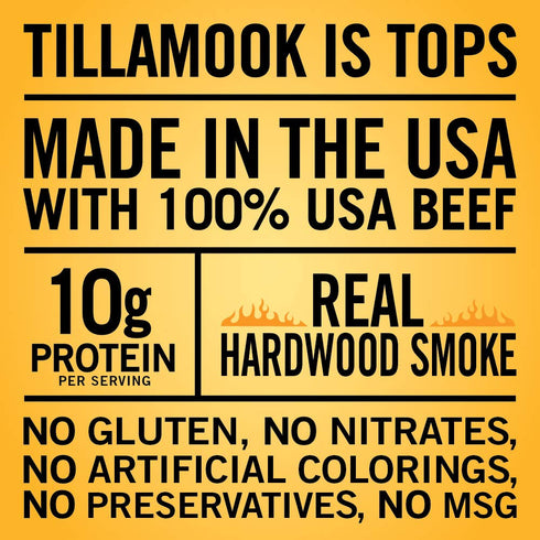 Tillamook Country Smoker Real Hardwood Smoked Beef Jerky, Old Fashioned, 2.5 Ounce...