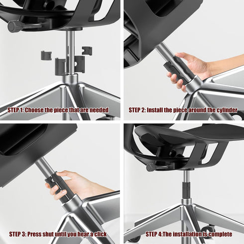 Office Chair Lifting Rod Fixing Pipe Clamp Connect the clamp to the large office chair cylinder piston to prevent the seat from sinking, with a va...