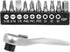Performance Tool W9127 72-Tooth Mini Ratchet & Bit Set with Chrome Vanadium Steel Construction and 10pc Bits...