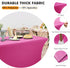 1Pack,4FT Fuchsia Spandex Table Cover Fitted Rectangular Tablecloth Stretchable Tablecloth 6 ft Wrinkle-Free for Party Tradeshows Banquet Weddings...