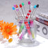 50Pcs Plastic Beadable Pens Bead Pen Ballpoint Pens Black Ink Diy Pens Cute Cool Pens for Teacher Students Journaling Graduation Bridal Gift Offic...