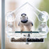 Yuehuam Window Bird Feeder, Clear Window Bird Feeder with 4 Strong Suction Cups Transparent Acrylic Bird House for Wild Birds Window Bird Feeders ...