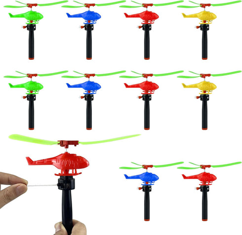 10PCS Flying Helicopters Planes 360°Rotating Airplanes Helicopter Airplane for Boys Girls Goodie Bag Stuffers Classroom Prizes Bulk Party Favors...