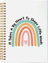 Teacher Appreciation Gifts Spiral Notebook Journal 5.5 x 8.3 inches,It Takes a Big Heart to Shape Little Minds Boho Rainbow Lined Hardcover Spiral...