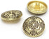 12 Pieces Gold Blazer Buttons, Vintage Metal Shank Buttons Set for Blazer, Suits, Coats, Uniform, Jacket 23mm...