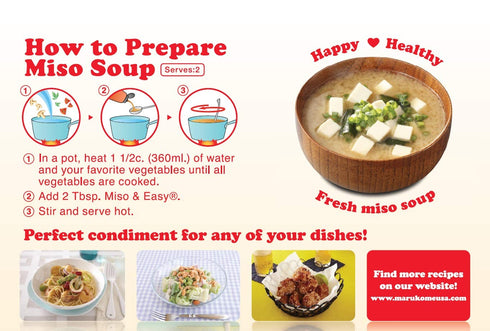 Marukome Miso and Easy, Miso Broth Concentrate, Vegetarian Reduced Sodium, 13.8 Ounce...