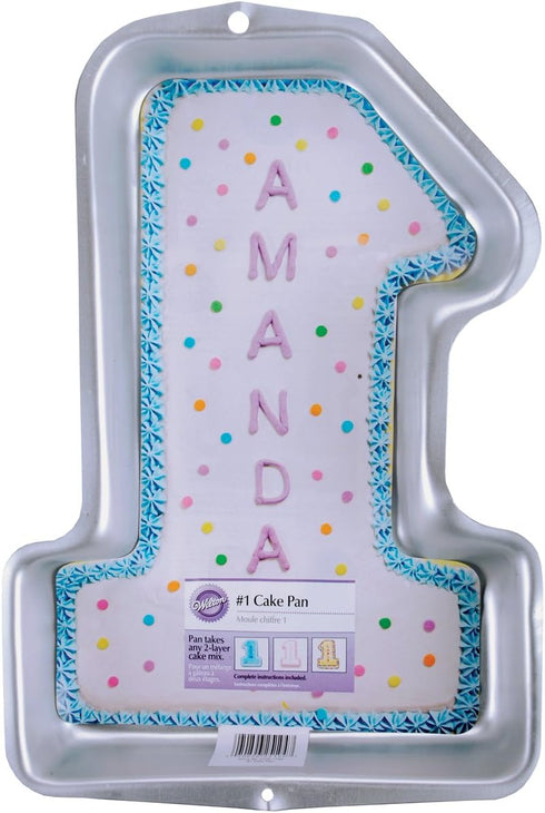 Wilton First Birthday Cake Pan, Kids 3D Number One Cake Pan...