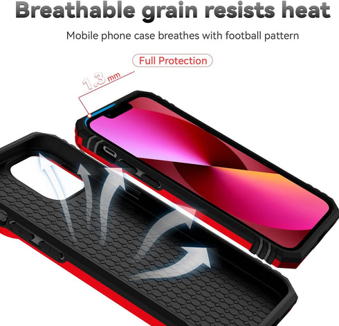 Hitaoyou Compatible with iPhone 13 Case, Phone Case iPhone 13,iPhone 13 Case with Camera Cover & Kickstand Military Grade Shockproof Heavy Duty Pr...