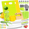 28PCS Toddler Knife Set - Kids Knifes for Real Cooking, Montessori Kids Kitchen Knife Set with Cutting Board Crinkle Cutters Kid Safe Knives, Todd...