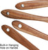 Wooden Cooking Utensils Set 4-Piece Wood Kitchen Utensil Set for Non Stick Cookware Wooden Spatula,Fork,Turner,Ladle,Strainer Spoons...
