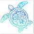 GORGECRAFT 11.8x11.8 Hollow Out Sea Turtle Stencil Ocean Animal Hibiscus Flower Painting Stencils Reusable Large Hawaiian Summer DIY Drawing Templ...