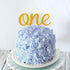 Gold 1st Birthday Topper, Double Sided Glitter, Number One Cake Topper Decoration, One Year Bday Party Decor for Girls and Boys, Couples And Marri...