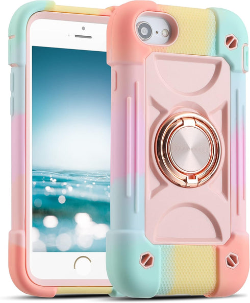 MARKILL Compatible with iPhone Se3/iPhone Se2,iPhone 6/6S Case,iPhone7/iPhone8 Case 4.7 Inch with Ring Stand, Heavy-Duty Military Grade Shockproof...