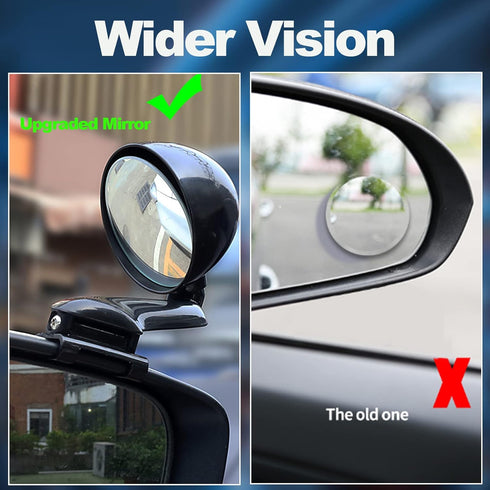 Biqing Car Blind Spot Mirrors,Universal Modified Rearview Mirror Multifunction Adjustable Car Auxiliary Wide Angle Mirror Blind Spot Side Rear Vie...