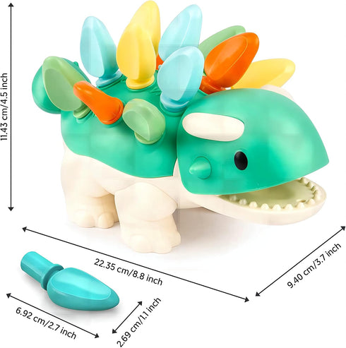 Hirger Montessori Toys for Baby 1 2 3 4 Year Old: Fine Motor Dinosaur Toys for Kids 2-4|Toddler Learning Educational Toys for Birthday Gift Age 1-...