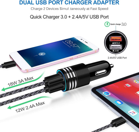 USB C Fast Car Charger for Samsung Galaxy S24 S23 S22 S21 FE S20 Ultra Z Flip 5 4/Z Fold 5 4 A15 A54 A14 A53 A03S A13 A23 A12 A32 A50,Quick Charge...