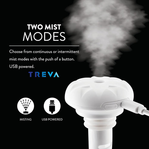 Treva Mini Portable Humidifier, Cool Mist Ultrasonic USB Moisture Wand for travel or home...