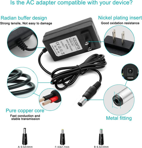 20V DC Adapter Fit for Sony SRS-XG500 SRSXG500 Power Cord,for Sony x-series Party Speaker, Bose Solo 5 TV Sound System Speaker 418775 732522-1110 ...