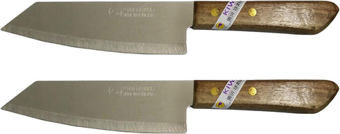 Set of 2 KIWI Brand deba Style Flexible Stainless Steel Knives # 171....