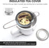 Tea Infuser,Stainless Steel Tea Steeper Fine Mesh Filters, Large Capacity Tea Strainer With Folding Handle And Lid,Hanging On Teapots Mugs Cups To...