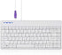 Perixx PERIBOARD-409PW Wired PS2 Mini Keyboard - 12.36x5.75x0.79 inches Dimension - White - US English Layout,PB-409PWUS-11829...