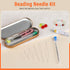 GarfxG 39 PCS Beading Needles Set - Collapsible Big Eye Beading Needles, Twisted Wire Seed Beading Needles, Straight Beading Needles and Beading T...