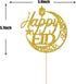 Gold Glitter Happy Eid Cake Topper - Ramadan Muslim Islamic Decoration - Muslim Islam Eid Celebration Decoration...