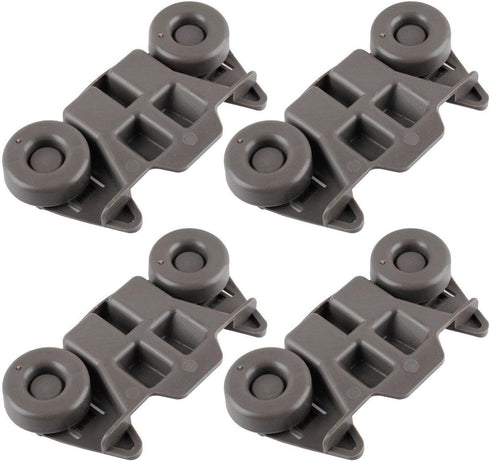UPGRADED W10195416 (Packs of 4), Dishwasher Wheels Lower Rack for Kitchenaid Whirlpool Maytag Kenmore.Dishwasher Rack Parts .W10195420 AP5983730 W10579095A W10311123B PS11722152 Replacement Wheels