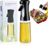 Oil Sprayer for Cooking-200ml Thick Glass Olive Oil Sprayer with Large Range, Refillable Oil Mister Spray Bottle for Air Fryer, Salad Making, Baki...