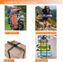Premium Utility Straps with Quick Release Buckle Adjustable Short Nylon Tie Down Straps for Backpack Tactical Lashings Camping Gear Sleeping Bag M...