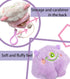 Earbuds Set with Cute Monster Case for Kids for School, Wired Headphones with Case and Small Size Ear Tips, Ear Buds with Purple Case, 3.5mm Earph...