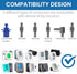 Extra Large Blood Pressure Cuff for Big Arms, XL Bp Cuff(38-55cm) - 6 Different Blood Pressure Connectors are Compatible with Almost All Bp Monito...